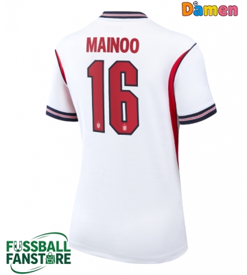England Kobbie Mainoo #16 Replik Heimtrikot Damen WM 2026 Kurzarm
